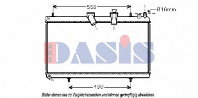 AKS DASIS 060059n -  Радиатор, охлаждение двигателя